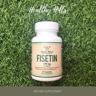 Double Wood Fisetin ไฟเซติน 100mg 60 Capsules ฟิเซติน