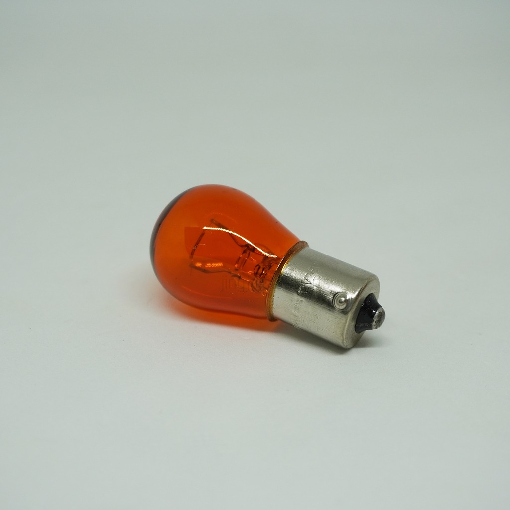 PHYLLIS หลอดไฟรถยนต์ 93 สีใส เขี้ยวตรง 12V 25W 1ไส้ 1จุด หลอดไฟเลี้ยว ไฟถอย (10หลอด)