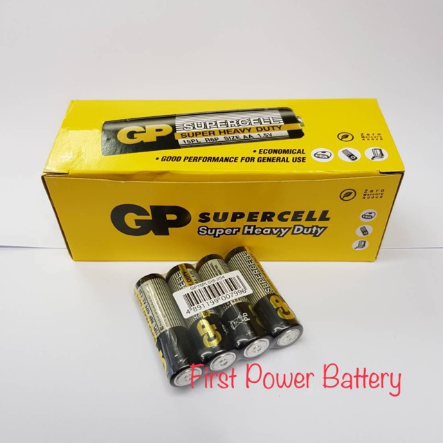 GP Super Heavy Duty ขนาด AA 1.5V ไฟแรง ของแท้บริษัท ราคา ถูกที่สุด ดีลบีเคเค