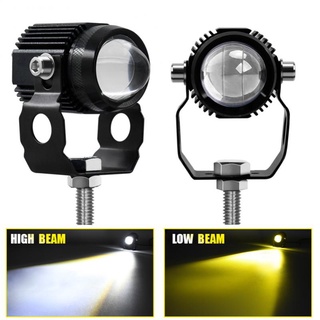 1PC/2PCS 9-30V Dual Color Round LED Light Portable Waterproof Spotlight For Motorcycle Offroad Truck Driving Car Boat Wo