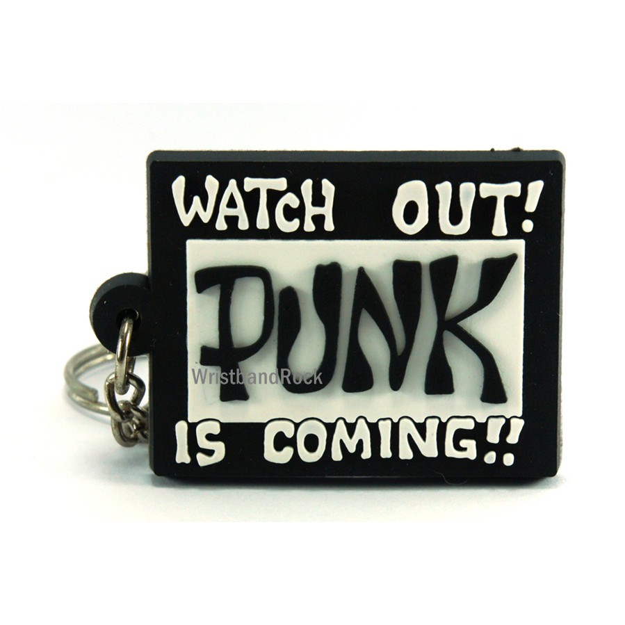 PUNK พวงกุญแจ ยาง พรีเมี่ยม  ร็อค พังค์ เมทัล พร้อมส่ง PNK89