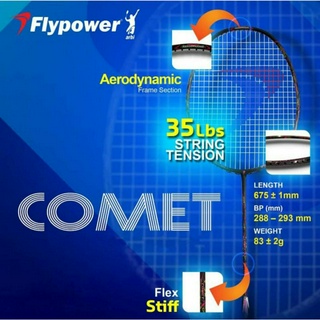 [ใส่โค้ด INC12LF ลดเพิ่ม 70-]ไม้แบดมินตันFlypower Comet Racket