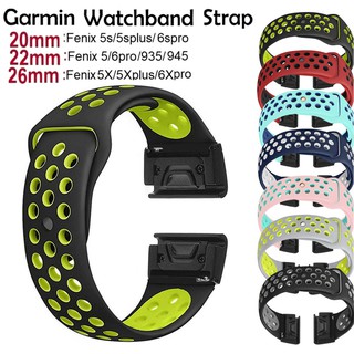 สายนาฬิกาข้อมือ ซิลิโคน แนวสปอร์ต ถอดง่าย สําหรับ Garmin Fenix 7 Strap , Fenix 7X , Garmin Fenix 5 , Fenix 5 plus , Fenix 5X , Fenix 5X plus , Garmin fenix 6 / fenix 6 pro / fenix 6X , fenix 6X Pro Strap garmin Strap Garmin instinct / instinct 2,instinct