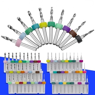 ดอกสว่านคาร์ไบด์ไมโคร CNC PCB สําหรับเจาะแผงวงจร 10 ชิ้น