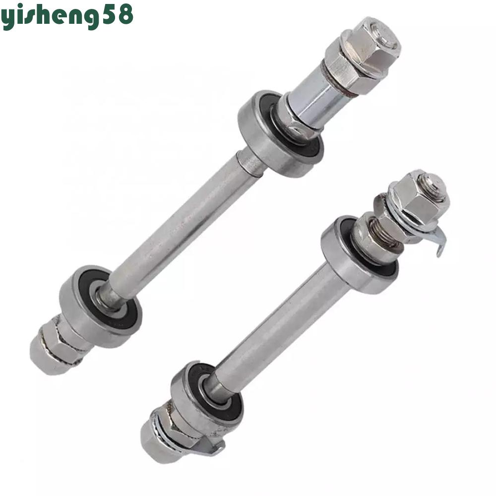 Yisheng เครื่องมือซ่อมจักรยาน Basikal Hub เพลาขี่จักรยาน 6000 แบริ่งจักรยานเพลาแข็งจักรยานถนนเพลาล้อหลังด้านหน้าทนทานเพลาจักรยานโลหะ BMX เพลาคันโยก