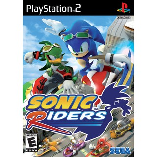 Sonic Riders ps2 แผ่นเกมส์ps2 แผ่นไรท์ เกมเพล2 แนวRacing เกมโซนิค play2 sonic ps2