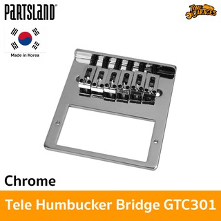 Partsland Tele Humbucker Bridge GTC301 หย่อง / บริดจ์ เทเล งานเกาหลีแท้ สี Chrome