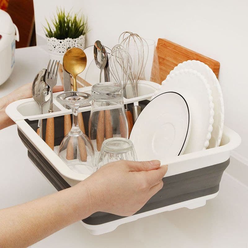 ️pila.ziza shop ️FOLDABLE DISH RACK/VERSATILE DISH RACK EASY TO CARRY