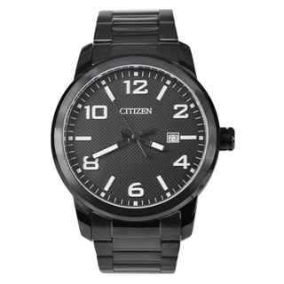 CITIZEN นาฬิกาข้อมือผู้ชาย สายสเตนเลส รุ่น BI1025-53E - Black/Black PVD