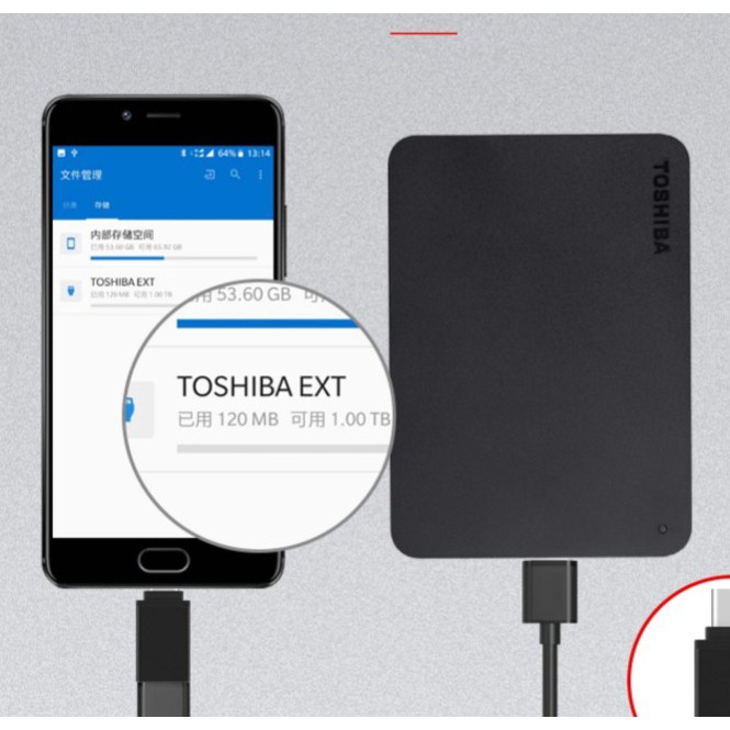 TOSHIBA CANVIO READY / BASIC 500GB / 1TB USB3.0 EXTERNAL HARD DISK (BLACK) sudu