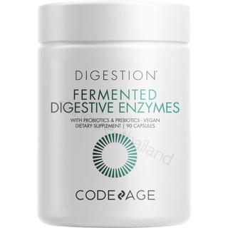 Codeage Fermented Digestive Enzymes เอนไซม์ที่ผ่านการหมักสำหรับส่งเสริมการย่อยอาหาร โปรไบโอติกส์, พรีไบโอติกส์