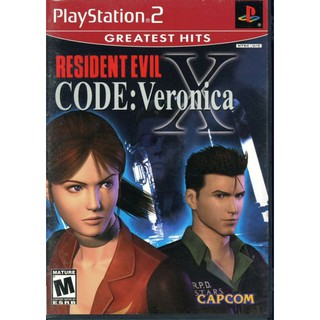 แผ่นเกมส์ps2 Resident Evil -Code Veronica X ps2 แผ่นไรท์ เกมเพทู ยิงผีชีวะ resident evil ps2