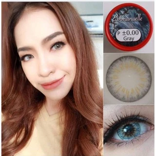 💟 Pitchylens ๑ Emmanuelle ( Emquatiar)สายตา -00 ถึง -1000 brown gray Contactlens บิ๊กอาย คอนแทคเลนส์ ราคาถูก ฟรีตลับ.