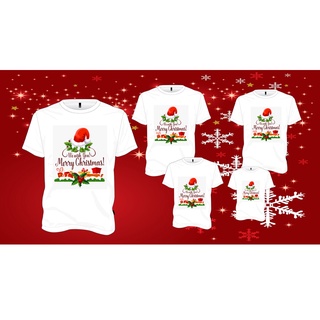 Christmas T-shirt for family reunion Santa hat 471