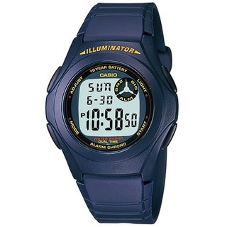 CASIO นาฬิกาข้อมือผู้ชาย สายเรซิน รุ่น F-200W-2ADF - Blue