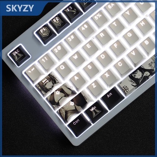 Arknights Keycap Cherry Profile อะนิเมะเกมมือถือธีม PBT Dye Sublimation คีย์บอร์ดแบบกลไก Keycaps