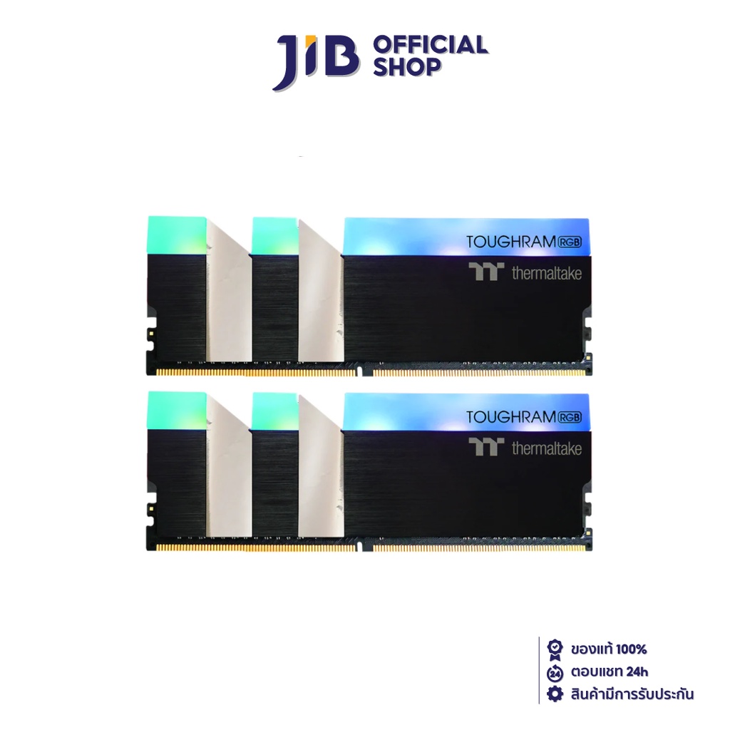 THERMALTAKE 16GB (8GBx2) DDR4/3600 RAM PC (แรมพีซี) TOUGHRAM RGB (R009D408GX2-3600C18B)