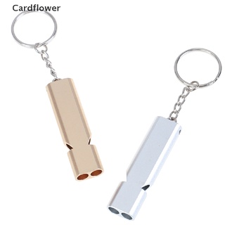 &lt;Cardflower&gt; นกหวีดฉุกเฉิน อะลูมิเนียมอัลลอย พร้อมพวงกุญแจ สําหรับตั้งแคมป์ เดินป่า ผจญภัย
 ลดราคา