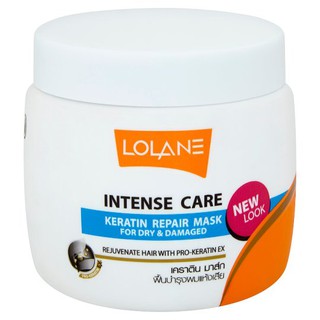 โลแลน อินเทนซ์ แคร์ เคราติน มาส์ก ฟื้นบำรุงผมแห้งเสีย 200กรัม ครีมนวดผม Lolane Intense Care Keratin Repair Mask for Dry