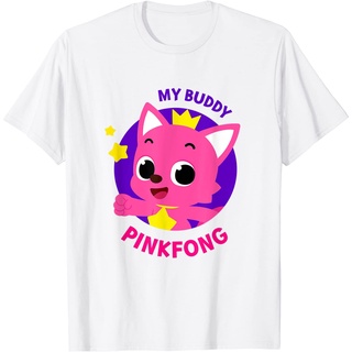 เสื้อยืดผ้าฝ้ายพรีเมี่ยม เสื้อยืด พิมพ์ลาย Pinkfong official