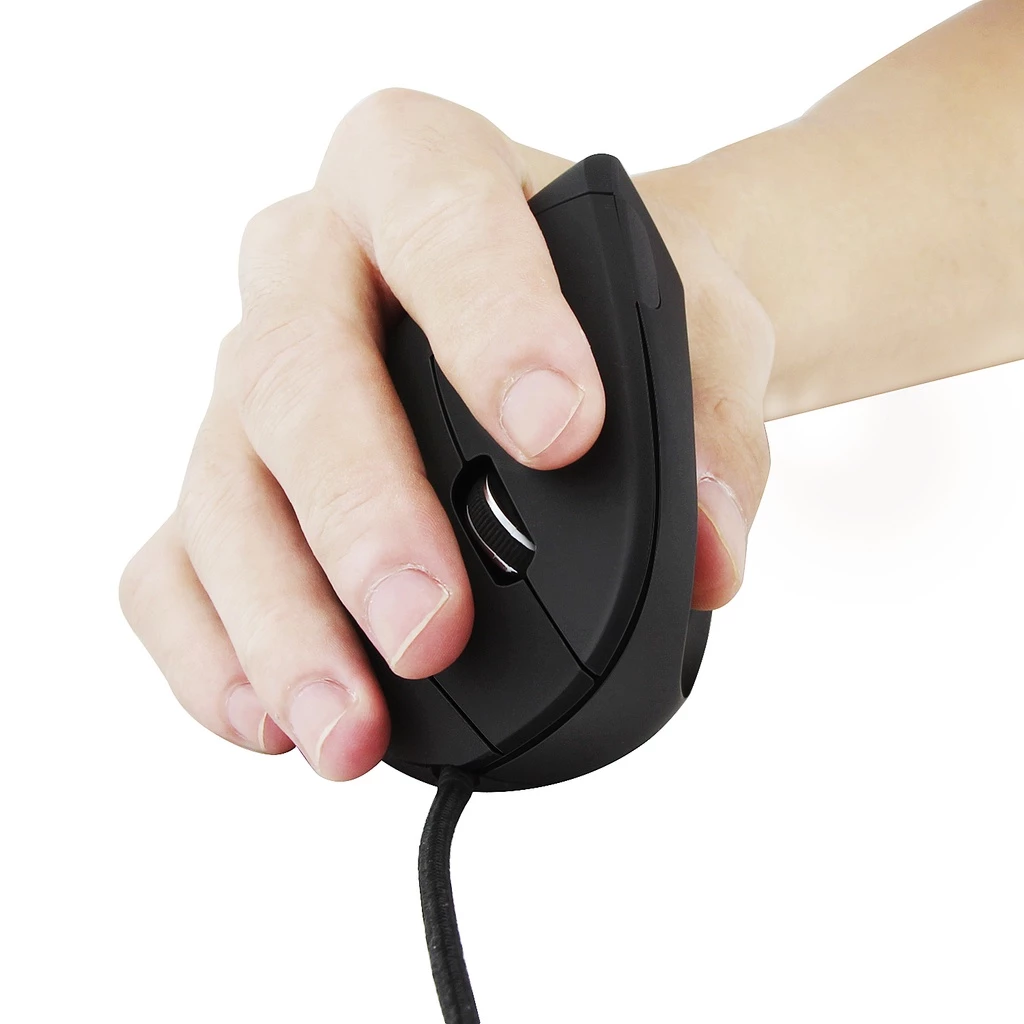 เมาส์แนวตั้งเล่นเกม RGB Ergonomic ปรับความเร็วได้ 800/1200/2000/3200 DPI thumbnail 9