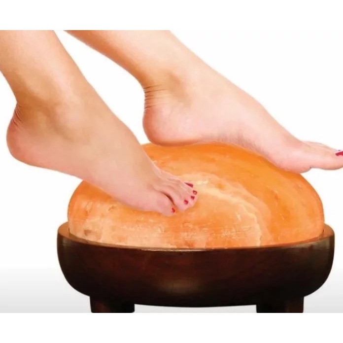 โปร! จำนวนจำกัด โคมไฟหิมาลัย สปามือ และ สปาเท้า ขนาด6-6.5โล เพื่อสุขภาพของคนในบ้าน ของแท้ พร้อมสายไฟครบชุด (หลอด40วัตต์)