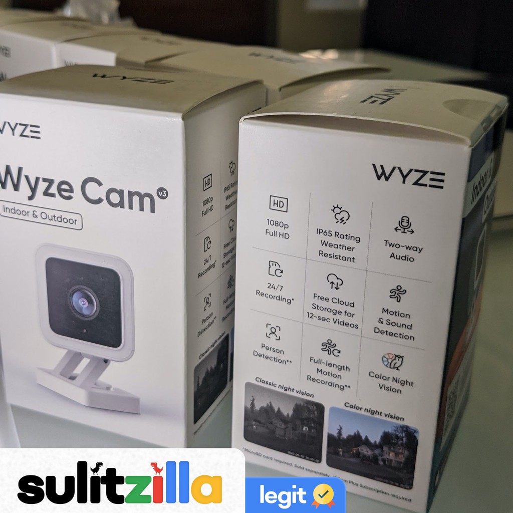 Original Wyze Cam V3 (Version 3) Indoor/Outdoor CCTV Camera 1080P ...