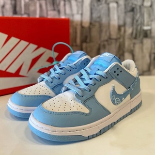 รองเท้า N ike Dunk Low WMNS Blue Paisley ✅มีเก็บเงินปลายทาง