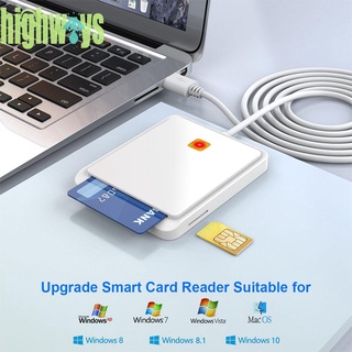 ❤Ready Stock❤USB 2.0 Smart Card Reader for CAC IC ID Bank SIM Card Windows 7 8 10 Vista