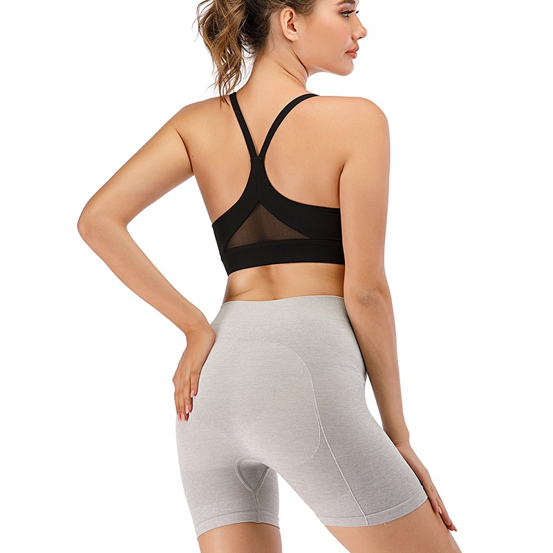 Womens High Waist Seamless Shorts Gym Fitness Yoga Pants Tummy Control