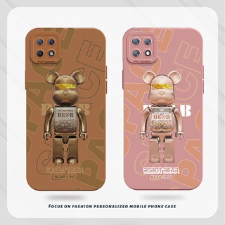 ตานางฟ้าเคส สําหรับ Realme 7i 5 5S 5i 6i C3 C3i C15 C12 C25 C25S เคสเรียลมี Narzo C20 C20A C11 10 20 10A 20A 30A C21 C11 C17 OPPO C1 A3S C2 A1K เคสโทรศัพท์มือถือแบบนิ่ม ลายหุ่นยนต์หมีช็อคโกแลต