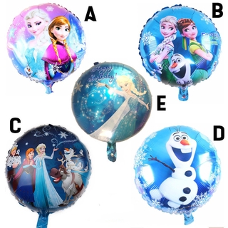 ลูกโป่งฟอยล์ ลายการ์ตูน Frozen theme Elsa Anna Olaf Series