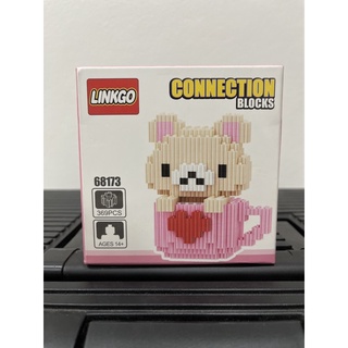 Linkgo Connection Blocks ของเล่นตัวต่อตั้งโชว์ Rilakkuma