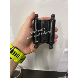 บานพับคาวบอย บานพับสปริง บานพับจังโก้ 3” 4” เหล็กชุปดำ ราคาต่อคู่ (2 ชิ้น)