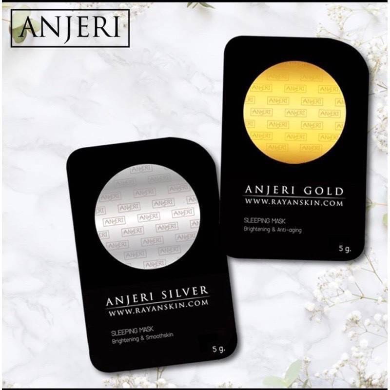 ANJERI Sleeping Mask Golden Silver 1 ชิ้น