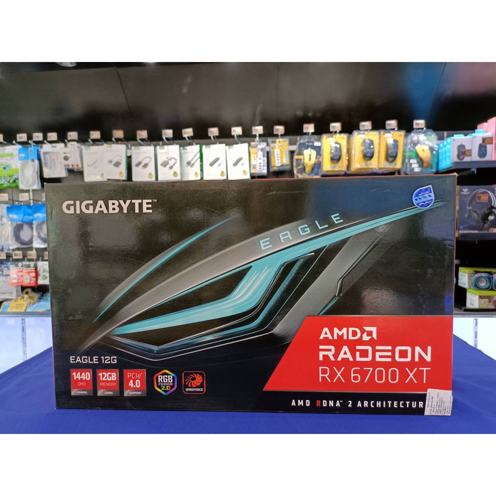 VGA GIGABYTE RADEON RX 6700XT EAGLE - 12GB GDDR6 #ประกันศูนย์ไทย #SVOA และ #ADVICE