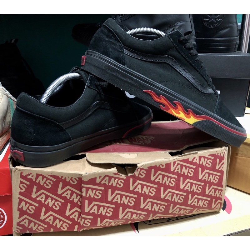 ( Vans old skool Flame Wall Black ) สินค้าของแท้มือสอง แรร์ไอเท็มหายากแล้ว