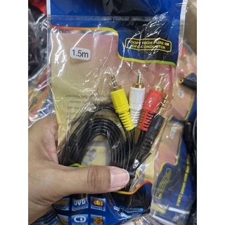 🔥หมดแล้วหมดเลย🔥💯✅🇹🇭 1ออก 3 สายAV audio 1.5เมตร*สินค้าหมดเร็วมาก**😉พร้อมส่ง 1ออก 3 สายAV audio 1.5เมตร