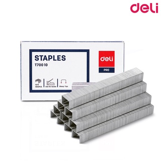 ลูกแม็ก ลวดยิงบอร์ด ลูกแม็กยิงบอร์ด เบอร์ 13/8 Deli T70010 Staples สำหรับ เครื่องยิงบอร์ด 1 กล่อง [S24]