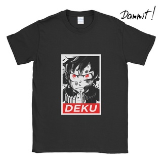 ผ้าฝ้ายคอกลมเสื้อยืด ลาย My Hero Academia Deku Brave Dammit90sfrom S-4XL