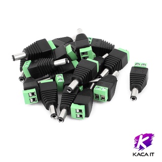 10-100ตัว แจ็ค DC 5.5x2.1 mm ตัวผู้ แบบขันน๊อตสายไฟ DC Jack terminal screw DC Connector