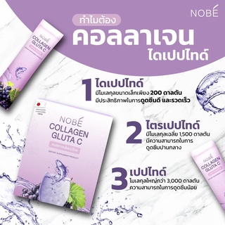 NOBE Collagen Gluta C คอลลาเจนไดเปปไทด์ 100%