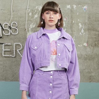 KAYASIS~❤️ l DM05 - Misty Lilac Corduroy Over-sized Jacket