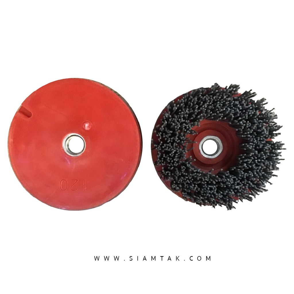 แปรงขัดหิน หินแกรนิต แบบกลม เบอร์ 120 Scrub Brush Circle #120 Marble tools Granite tools Tile tools