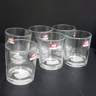 Deli Glassware แก้วน้ำใส แก้วมัค เนื้อหนา สลักลายสวยงาม สำหรับใส่เครื่องดื่มร้อนเย็น ช่วยลดอุณหภูมิขณะถือ 300 ml 73085