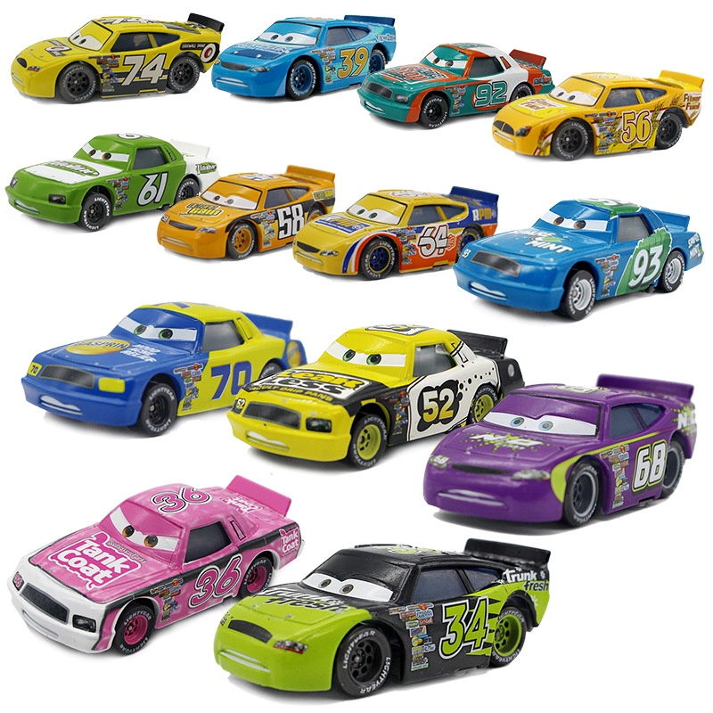 Pixar Car โมเดลรถของเล่น 1:55 Lightning McQueen Jackson Storm Mack Uncle Truck 3 ชิ้น