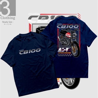 เสื้อยืด พิมพ์ลาย HONDA CB 1OO HONDA GANK คุณภาพดีSize S-5XL