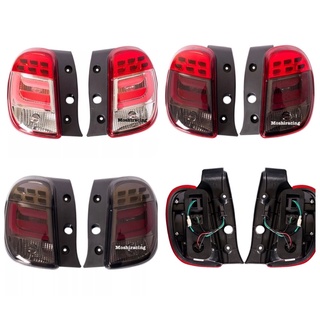 ไฟท้าย NISSAN MARCH 2011-2018 ขาวแดงLED/ดำแดงLED/SMOKE LED