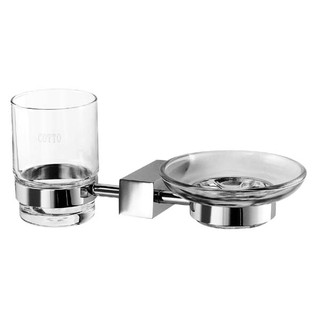 CT887(HM) SET ที่วางสบู่และที่วางแก้วน้ำ (Soap and Tumbler Holder) - COTTO