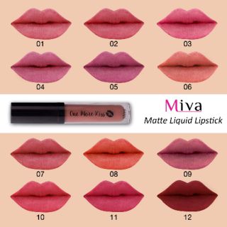 ลิปแมท MIVA ONE MORE 💋 สีแน่น ติดทน